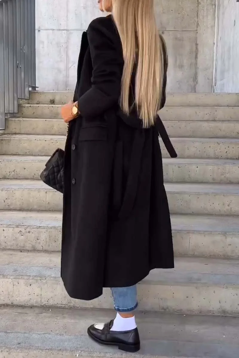 Women's fashionable double breasted coat