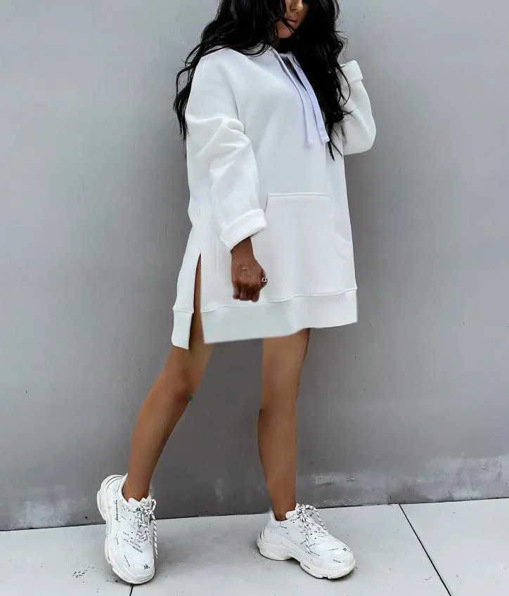 Women's Crew Neck Pullover Hoodie